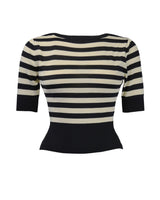 Bateau Sweater - Black Stripe