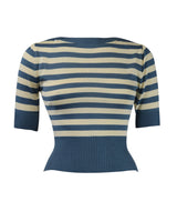 1950s Bateau Sweater - Blue Stripe