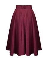 Retro 50s Circle Skirt - Wine