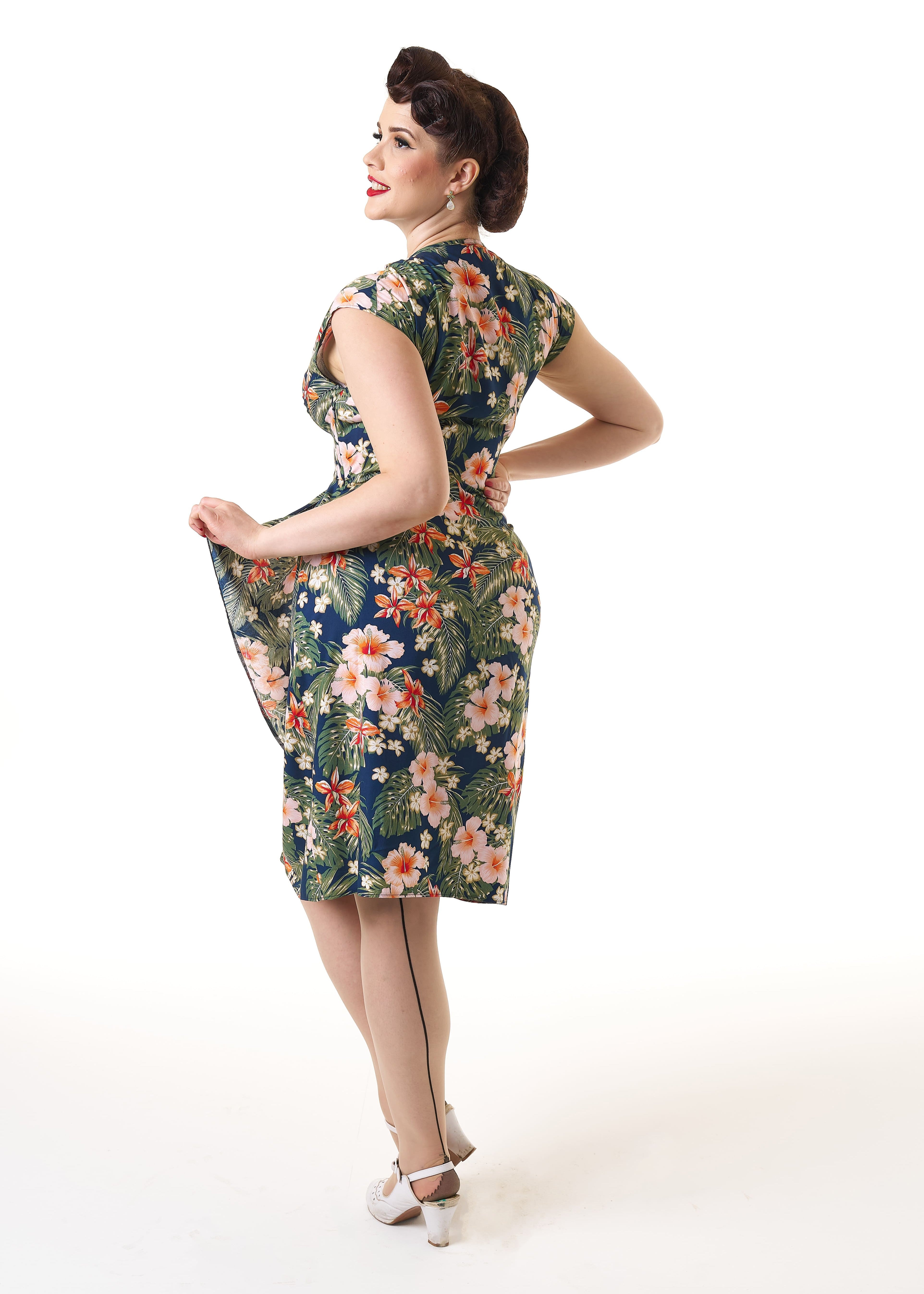 1940s Veronica Tea Dress - Tiki