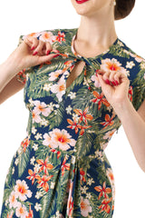 1940s Veronica Tea Dress - Tiki