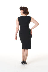 Rita Wiggle Dress - Black
