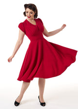 1950s Swing Dress - Red
