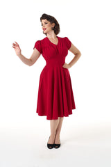 Retro 50s Swing Dress in Red