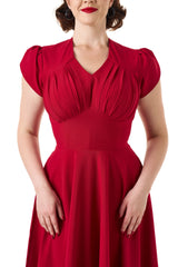 Retro 50s Swing Dress in Red