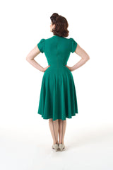 Retro 50s Swing Dress - Emerald