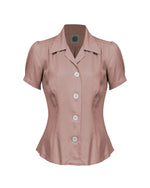1940s Blouse - Blush Pink