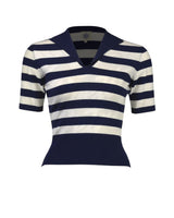 Retro Sweater - Navy Stripe