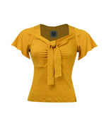 1940s Tie Top - Mustard