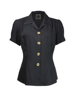 1940s Blouse - Black