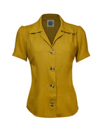 1940s Blouse - Mustard