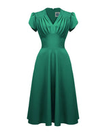 Retro 50s Swing Dress - Emerald