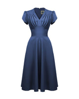 Retro 50s Swing Dress - Airforce