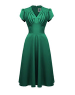 1950s Swing Dress - Emerald