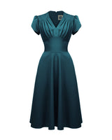 Retro 50s Swing Dress - Teal