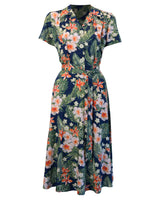 1940s Shirt Dress - Tiki