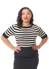 Bateau Sweater - Black Stripe