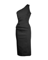 1950s Norma Wiggle Dress - Black