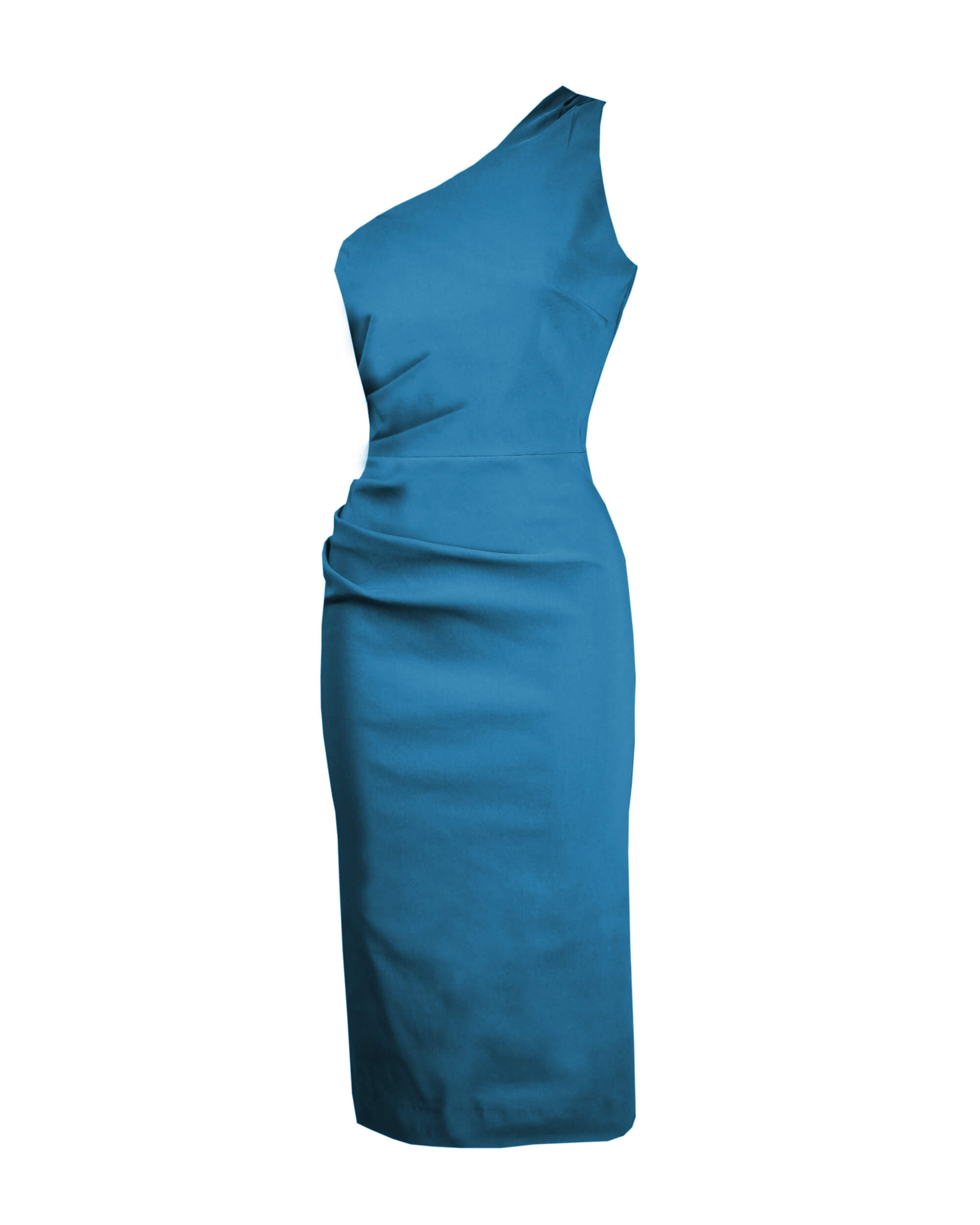 1950s Norma Wiggle Dress - Teal