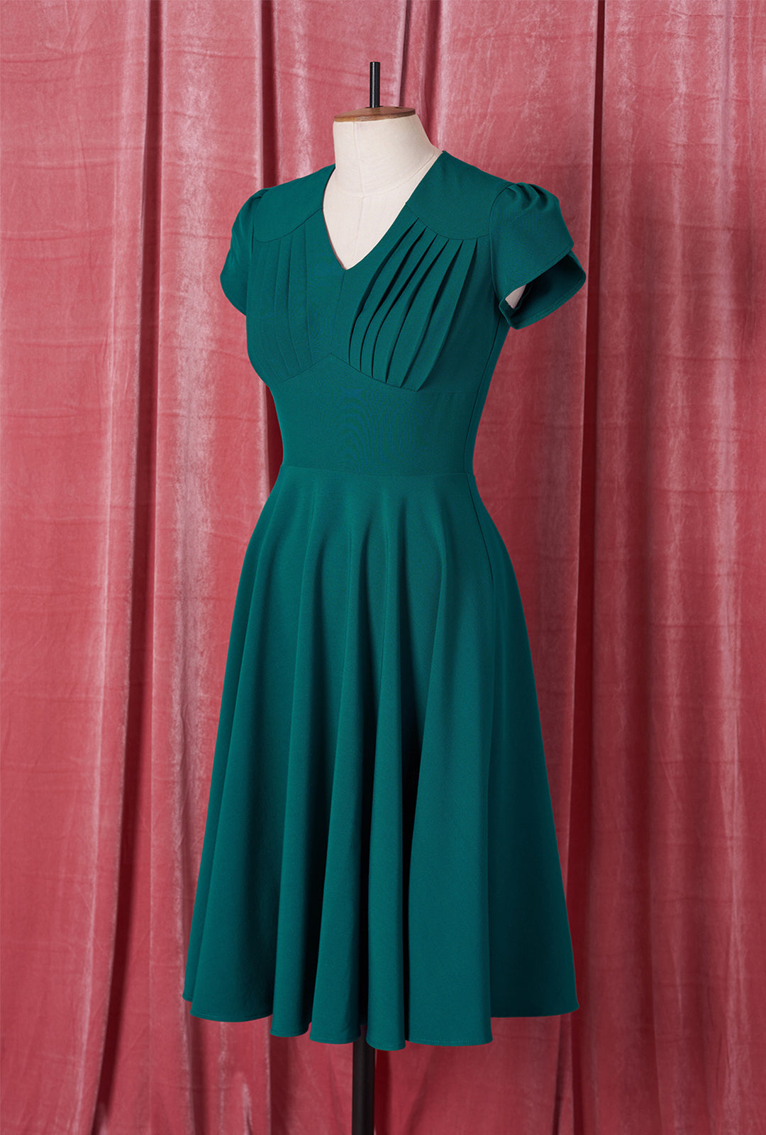 1950s Swing Dress - Teal
