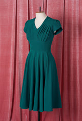 1950s Swing Dress - Teal - product shot