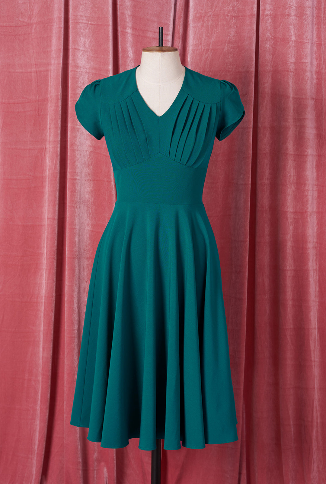 1950s Swing Dress - Teal