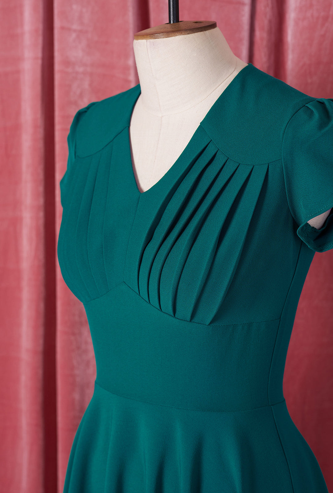 1950s Swing Dress - Teal