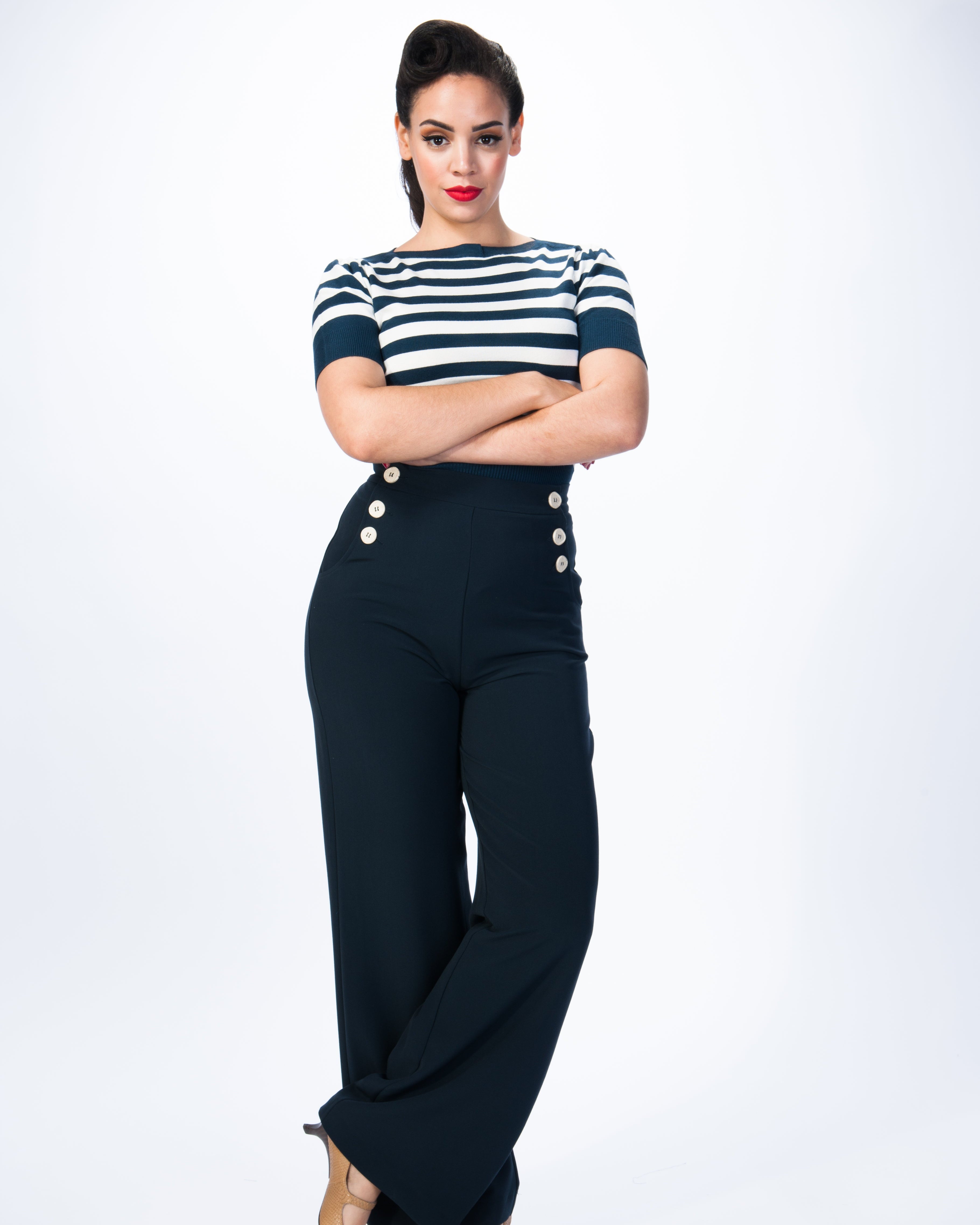 1930s Sailor Slacks - Navy