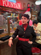 Pretty Retro Jumpsuit - Black