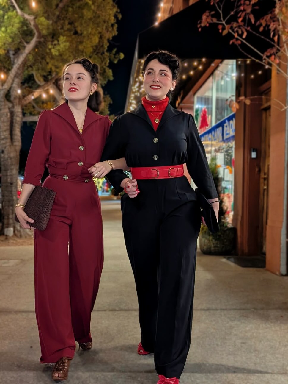 Pretty Retro Jumpsuit - Black