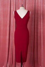 1950s Audrey Dress - Wine