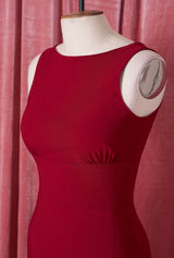 1950s Audrey Dress - Wine