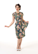 Veronica 40s Tea Dress - Tiki