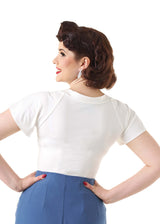 Pretty Tie Top - Ivory