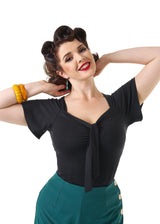 Pretty Tie Top - Black