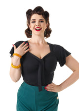 Pretty Tie Top - Black