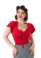 Pretty Tie Top - Red