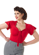 Pretty Tie Top - Red