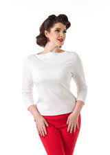 Bardot Top - Ivory