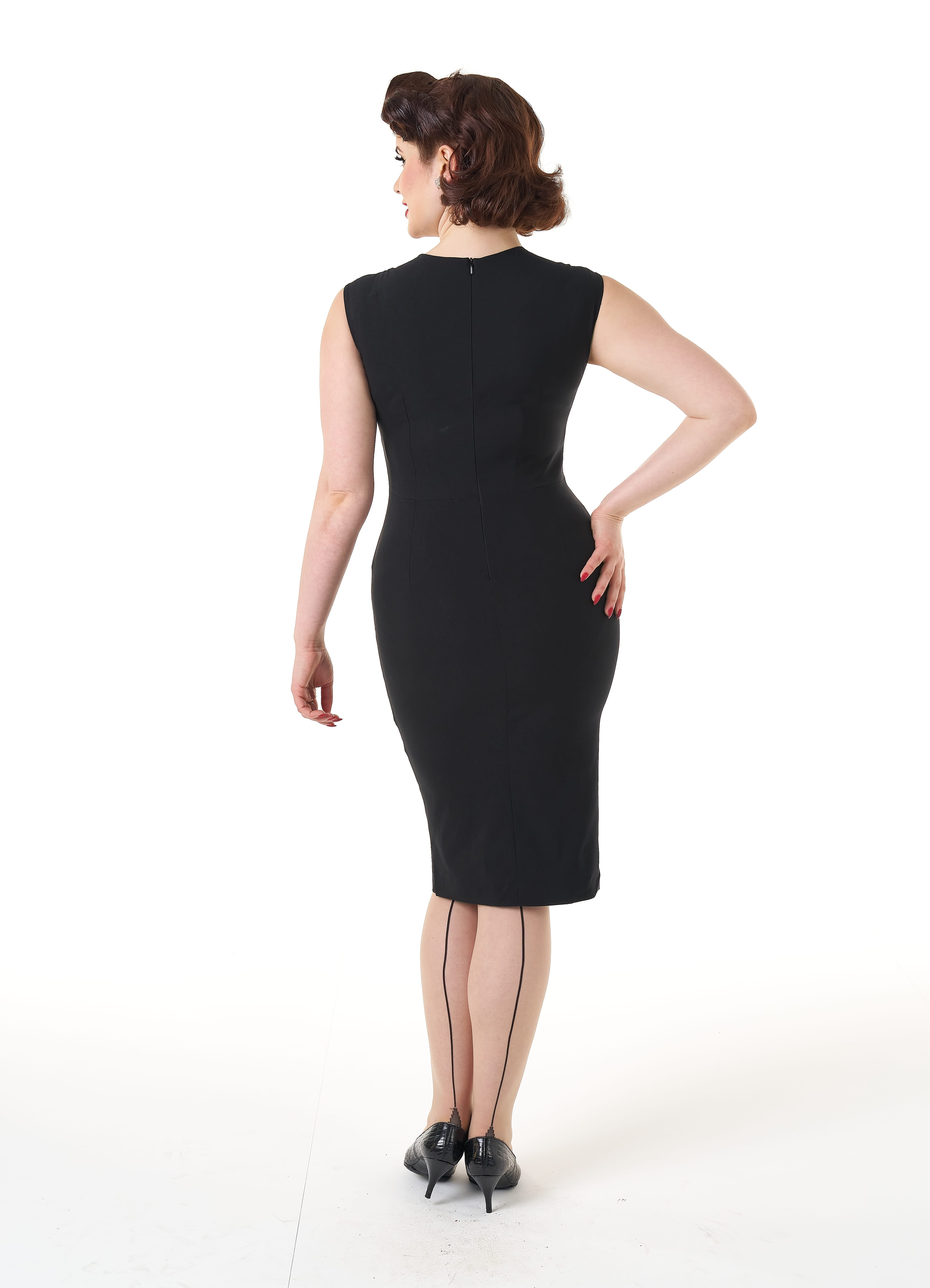 Rita Wiggle Dress - Black