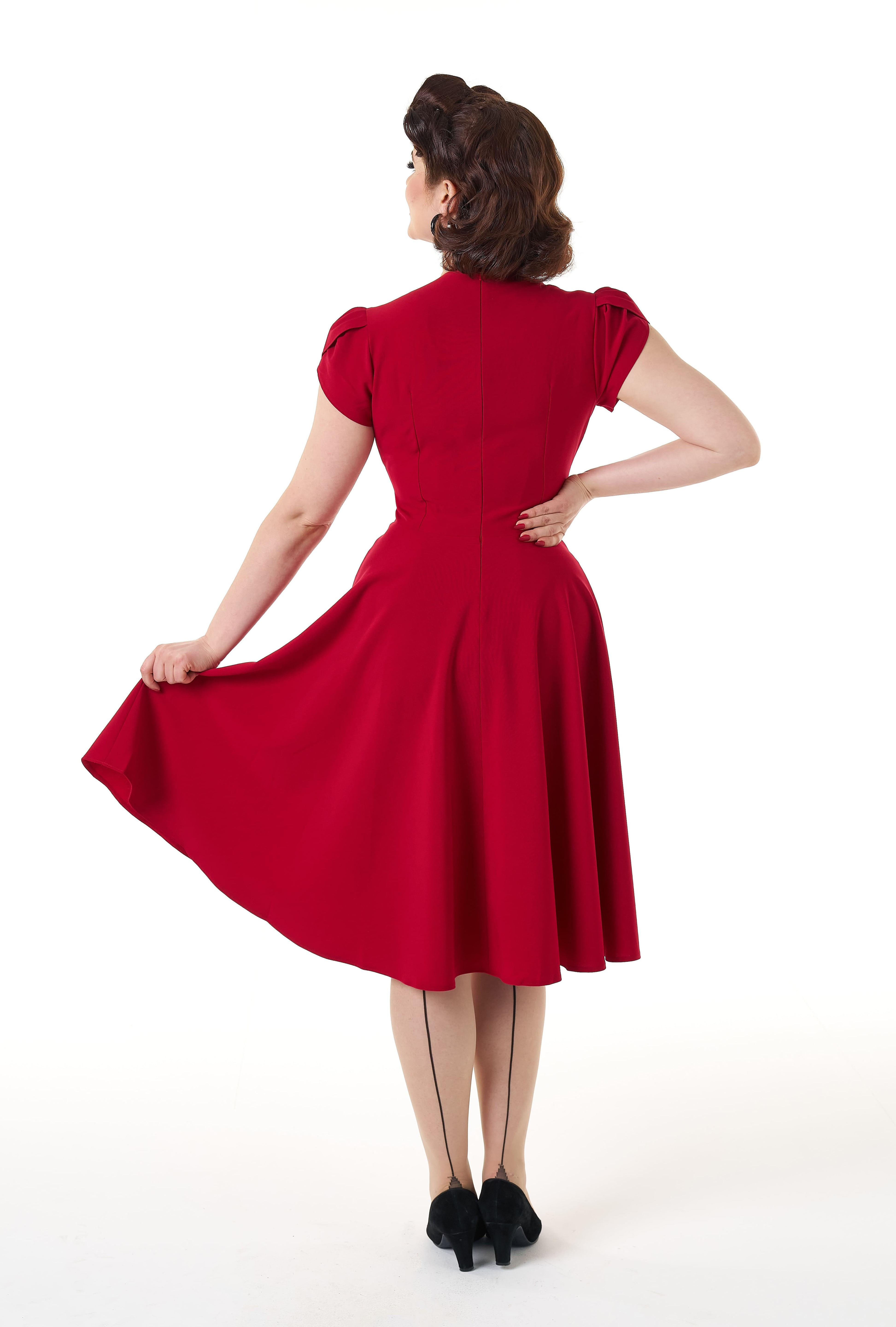 1950s Swing Dress - Red