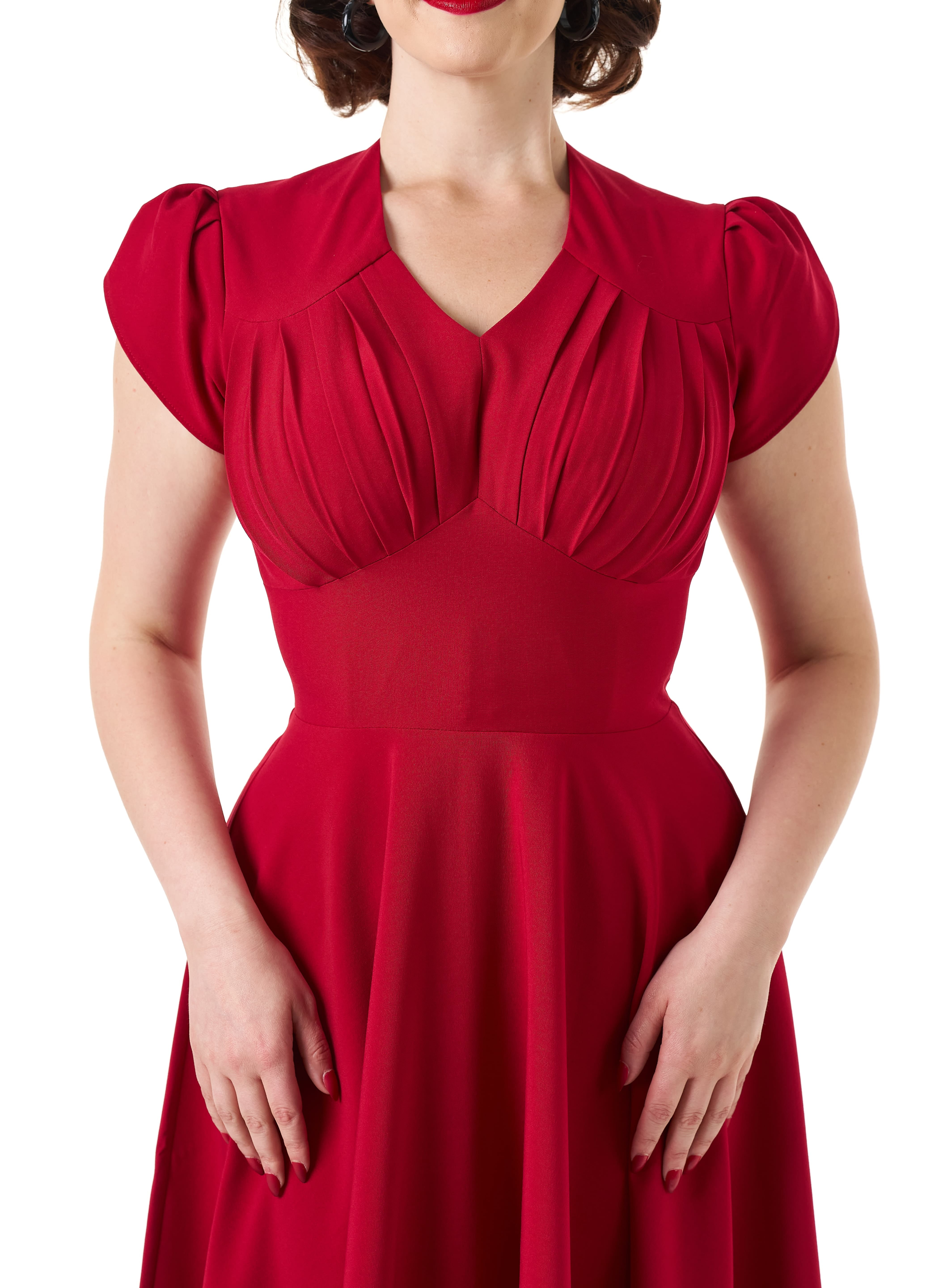 Retro 50s Swing Dress in Red