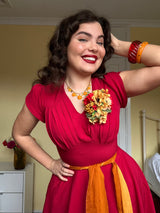 1950s Swing Dress - Red
