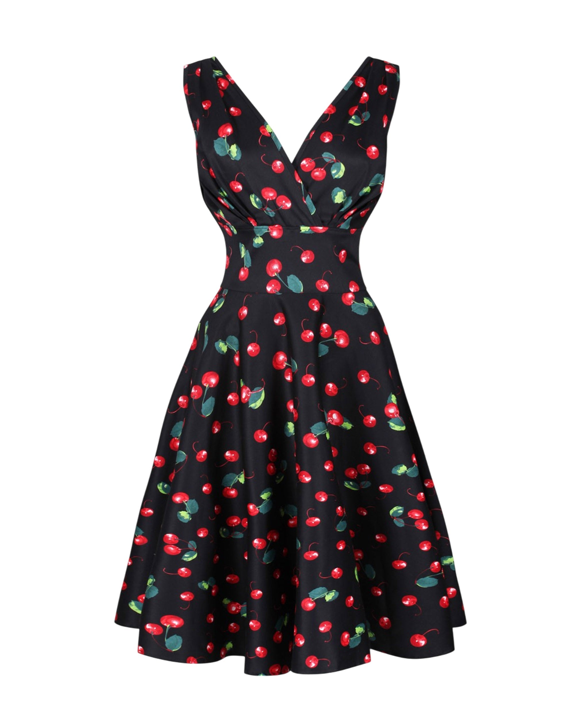 Retro 50s Party Dress in Cherries