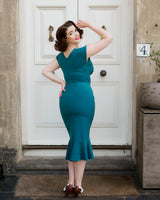 1940s Lola Dress - Teal