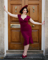 1940s Lola Dress - Wine