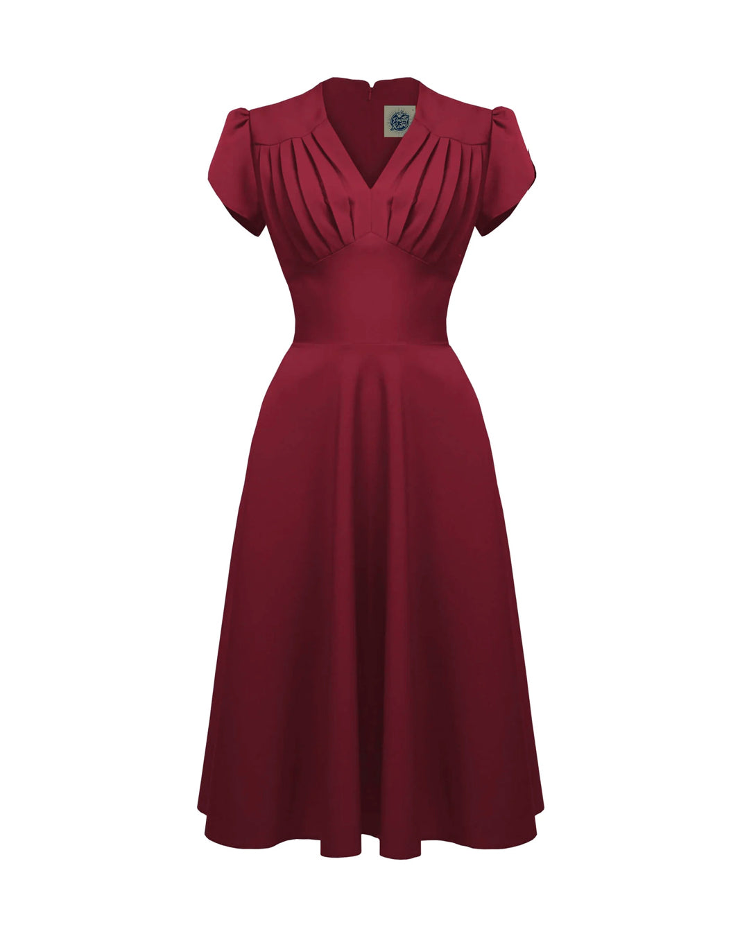 1950s Swing Dress - Wine