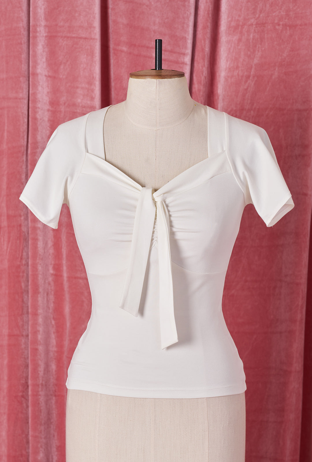 1940s Tie Top - Ivory
