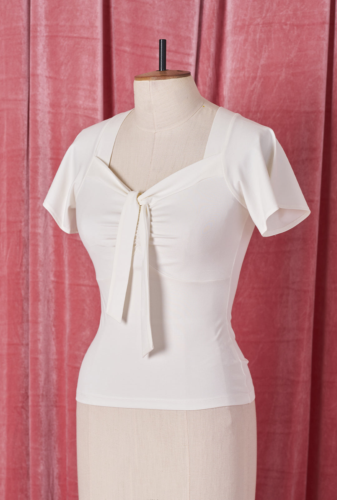 1940s Tie Top - Ivory
