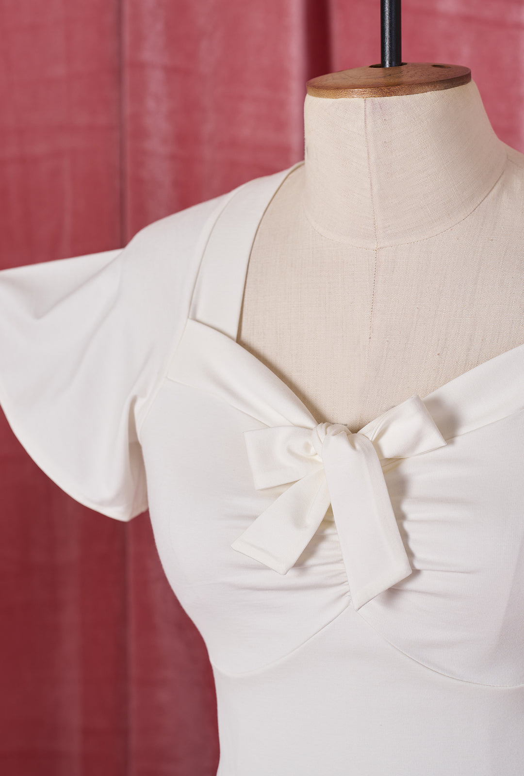 1940s Tie Top - Ivory